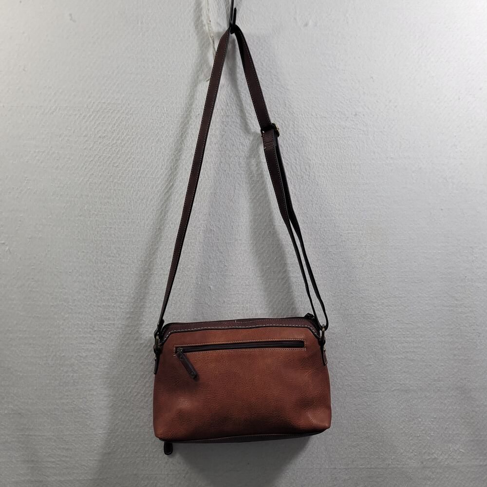 B.O.C Born Brown Crossbody Faux Leather Purse Size 12"x8.5"x2"  11325-M1Clo2 - Picture 5 of 12